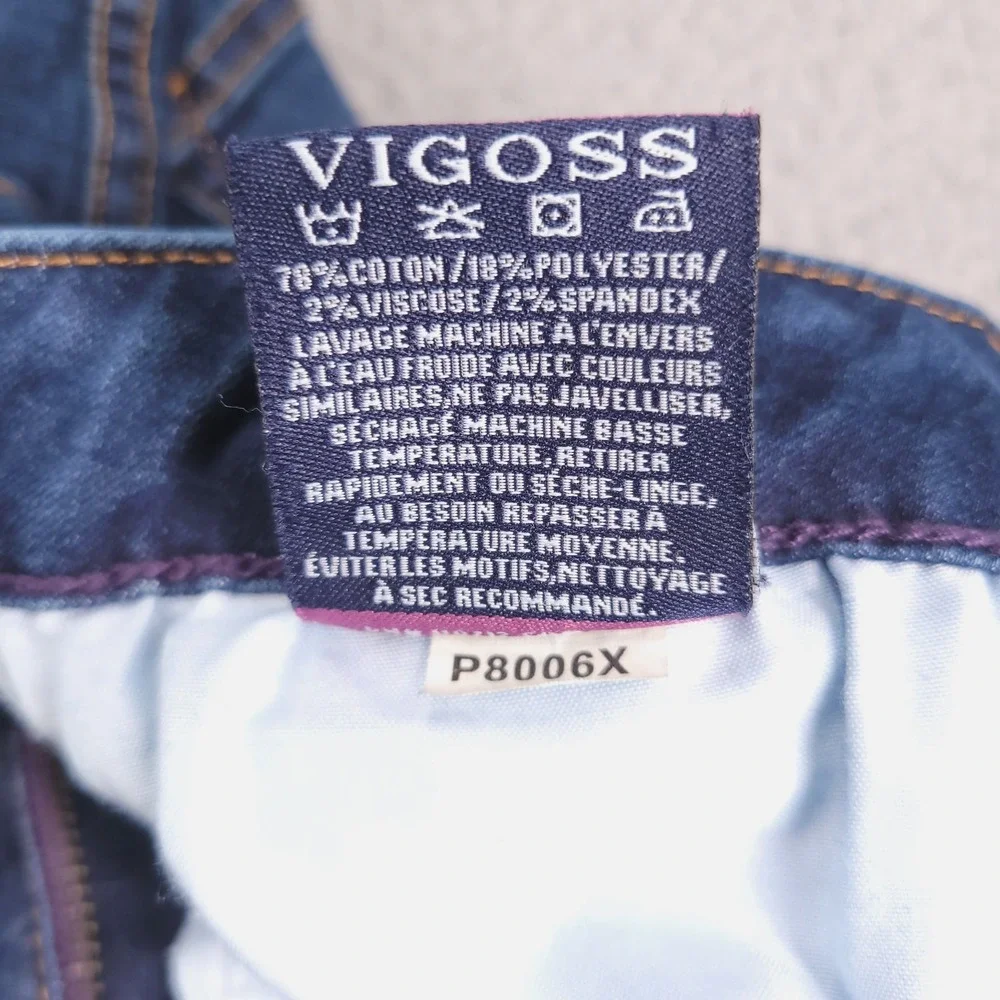 VIGOSS Jeans Size 20 Jagger Boot Cut Classic Fit Dark Wash Stretch Denim